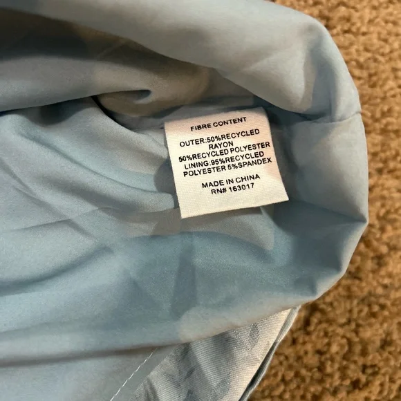 Princess Polly Ramie Strapless Mini Dress Blue Floral US Size 4 - Picture 7 of 8